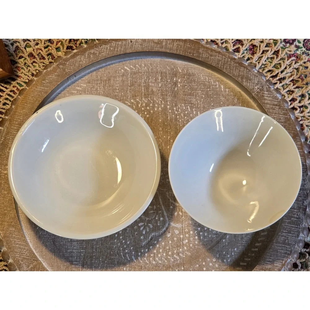 😎Vintage Japanese Floral Porcelain Lidded Rice Bowl Set Blue‎ Gold Rim Mark